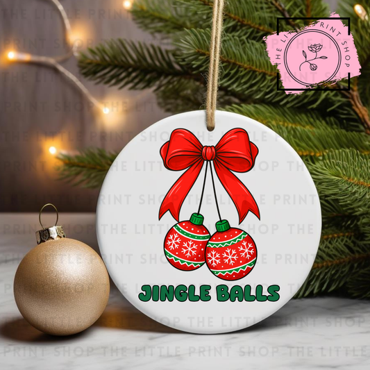 Jingle Balls - UV DTF Bauble Decal