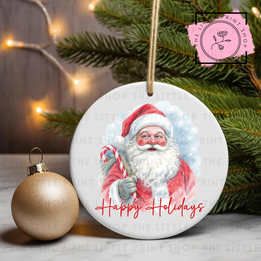 Happy Holidays - UV DTF Bauble Decal