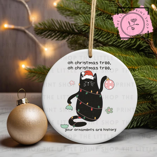 Oh Christmas Tree - UV DTF Bauble Decal