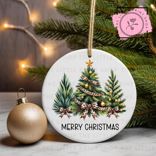 Merry Christmas - UV DTF Bauble Decal