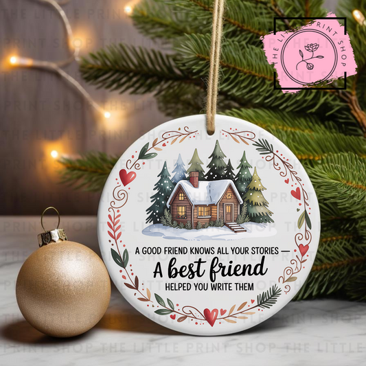 Best Friend - UV DTF Bauble Decal