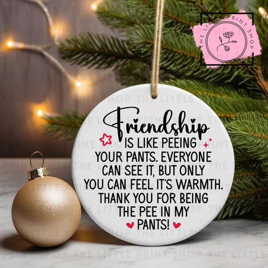 Friendship - UV DTF Bauble Decal