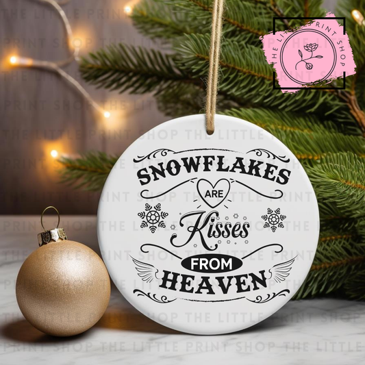 Snowflakes - UV DTF Bauble Decal