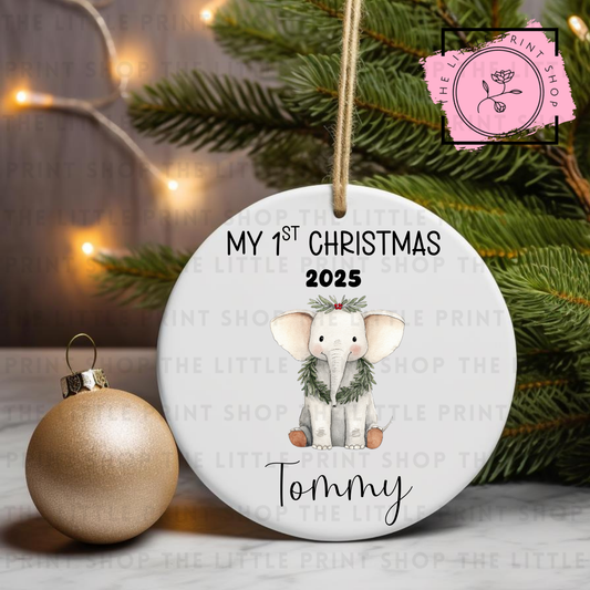 My 1st Christmas 2025 - UV DTF Bauble Decal