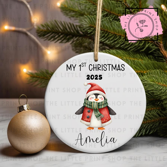 My 1st Christmas 2025 - UV DTF Bauble Decal