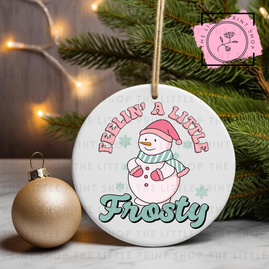 Frosty - UV DTF Bauble Decal
