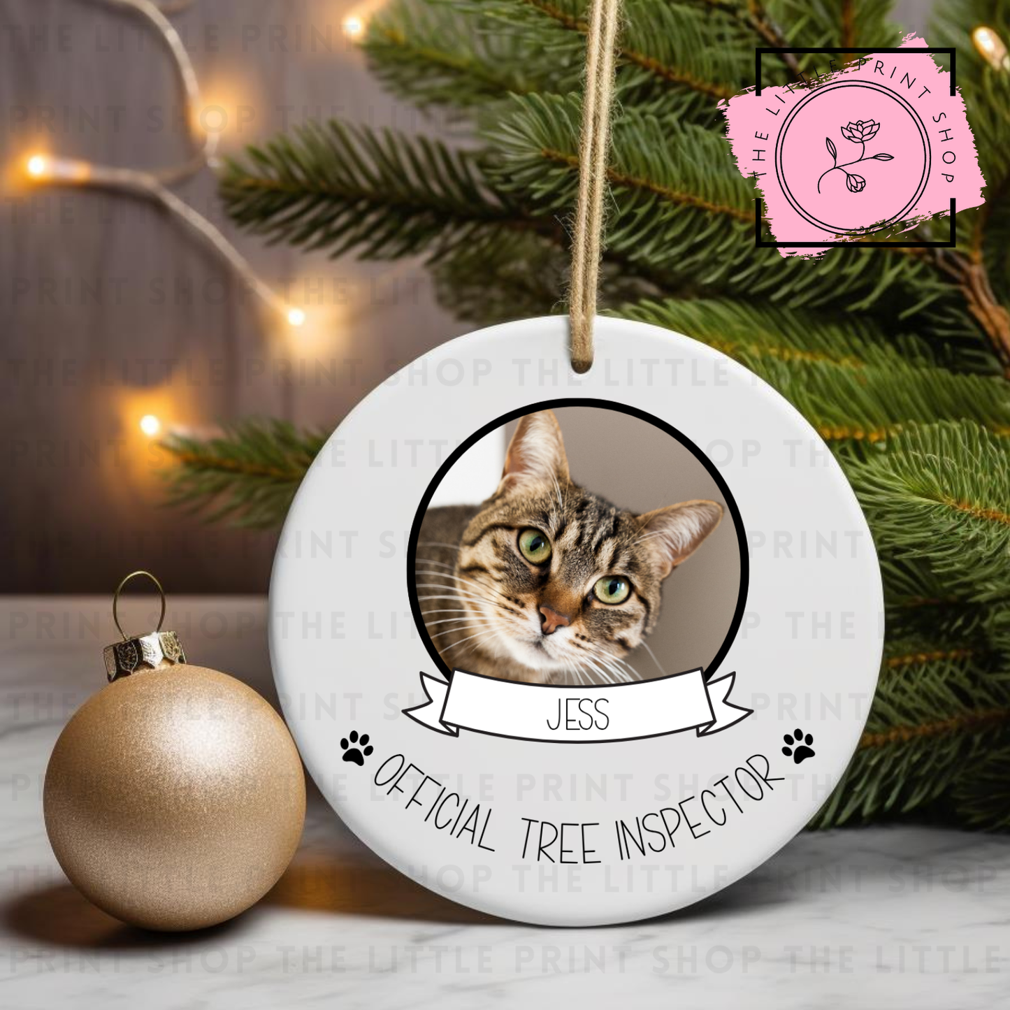 Official Tree Inspector - UV DTF Bauble Decal