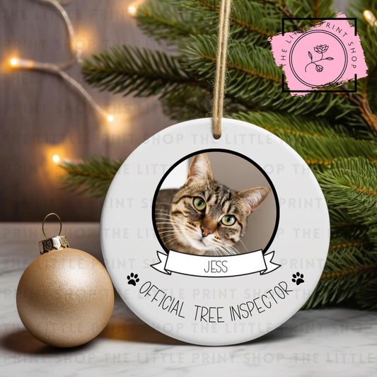 Official Tree Inspector - UV DTF Bauble Decal