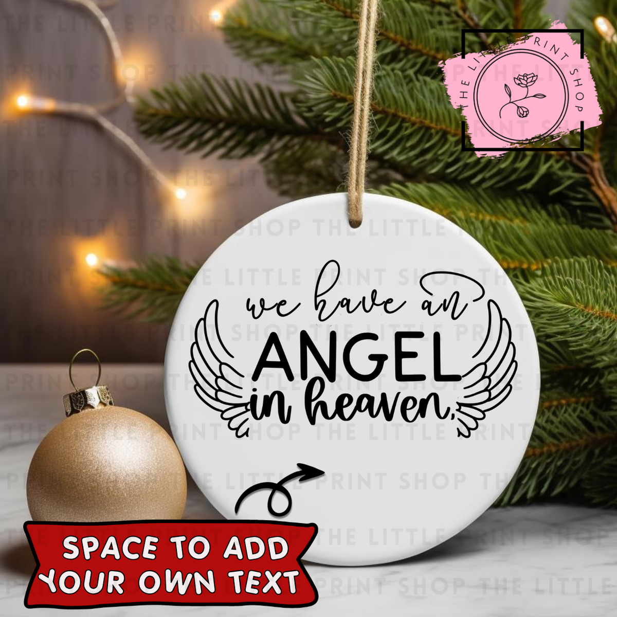 Angel In Heavven - UV DTF Bauble Decal