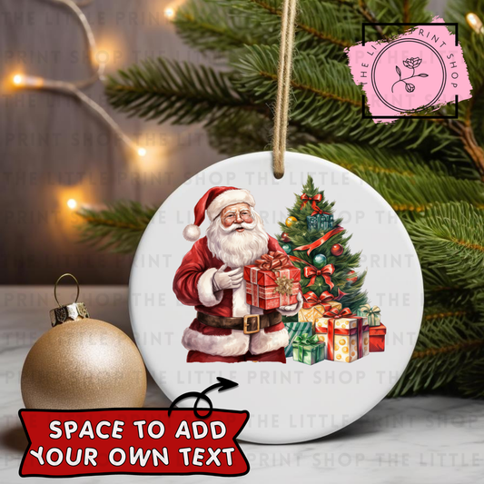 Father Christmas - UV DTF Bauble Decal