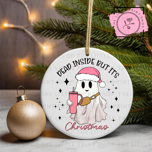 Dead Inside - UV DTF Bauble Decal