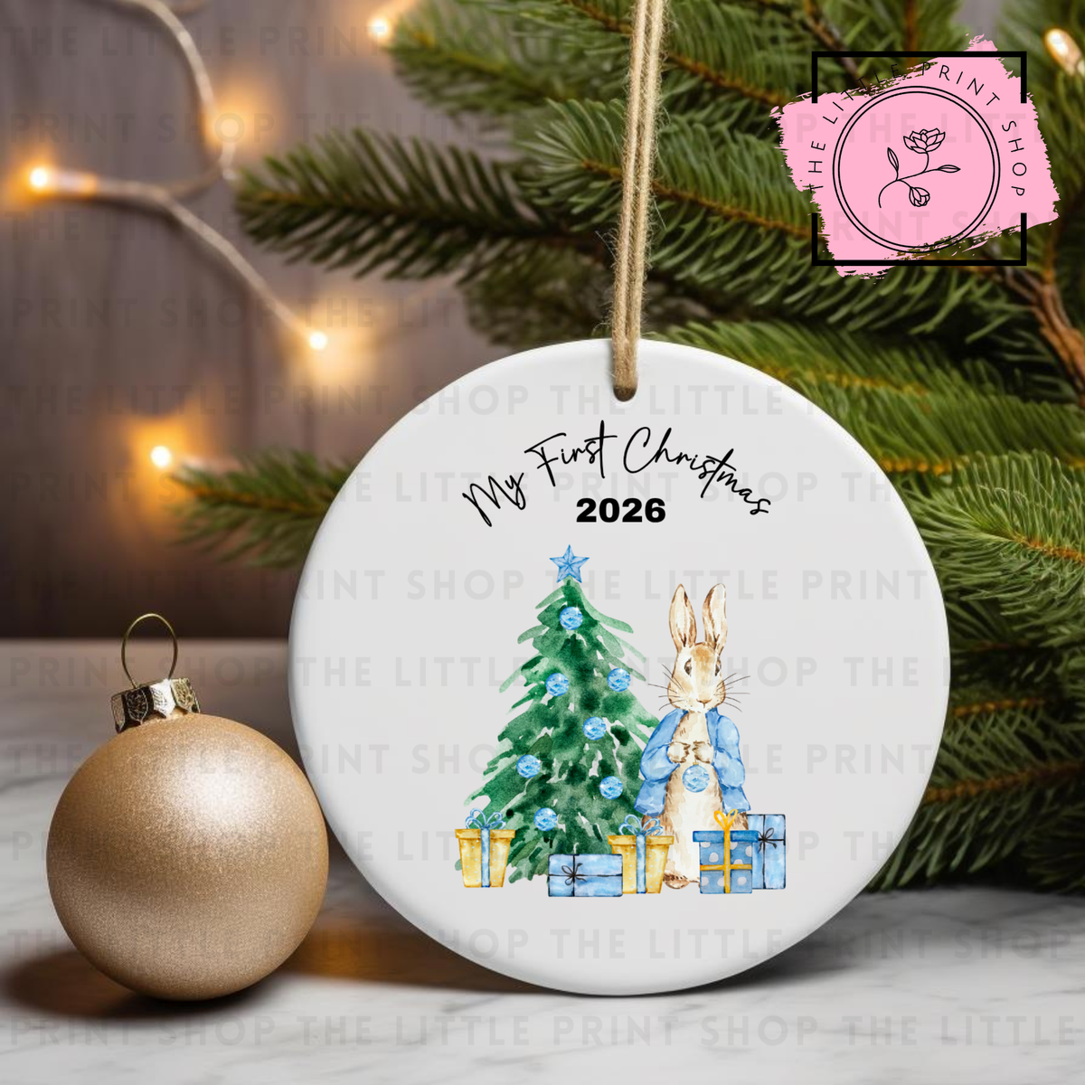 My First Christmas - UV DTF Bauble Decal