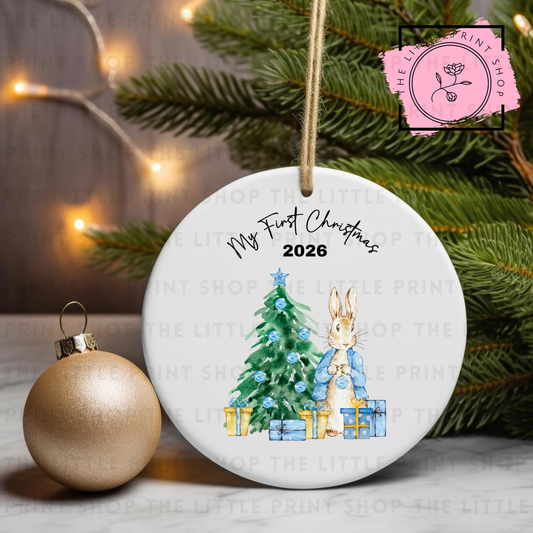 My First Christmas - UV DTF Bauble Decal