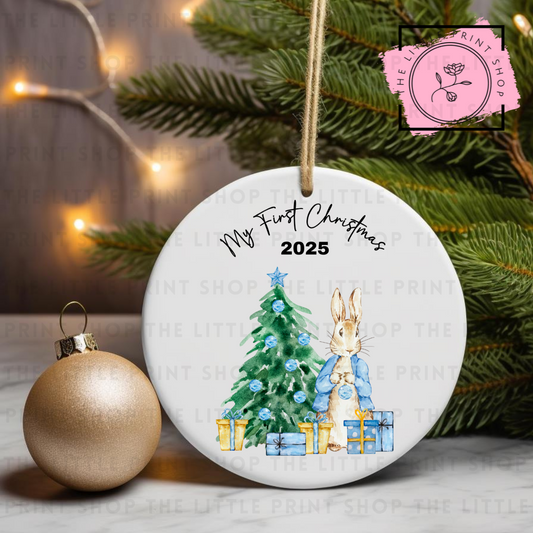 My First Christmas - UV DTF Bauble Decal