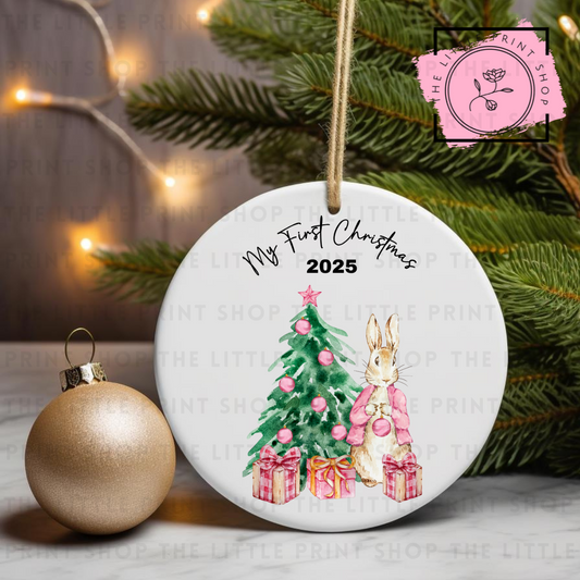My First Christmas - UV DTF Bauble Decal