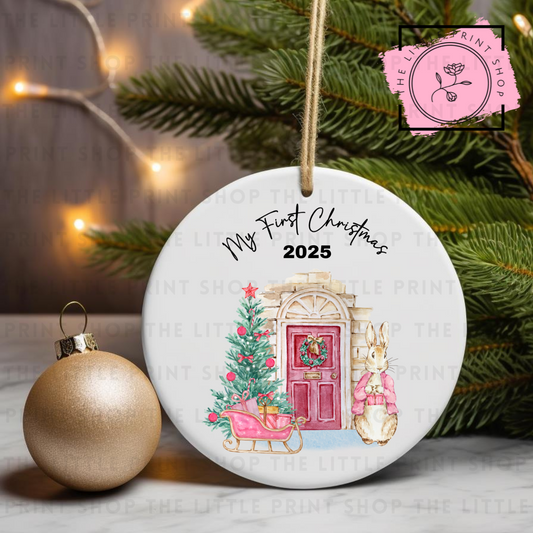 My First Christmas - UV DTF Bauble Decal