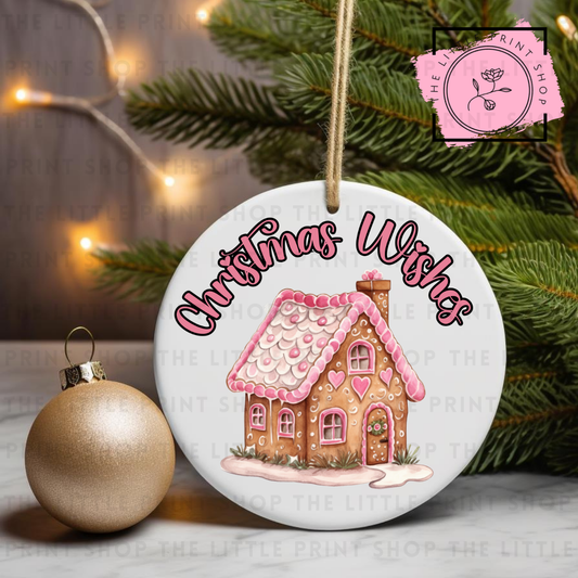 Christmas Wishes - UV DTF Bauble Decal