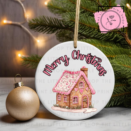 Merry Christmas - UV DTF Bauble Decal