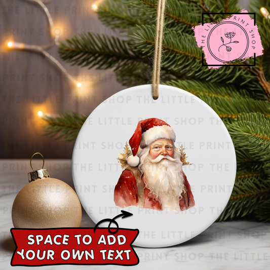 Santa - UV DTF Bauble Decal