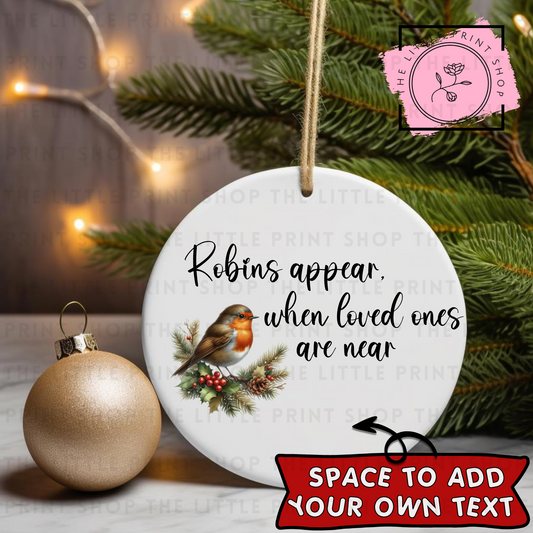 Robins - UV DTF Bauble Decal