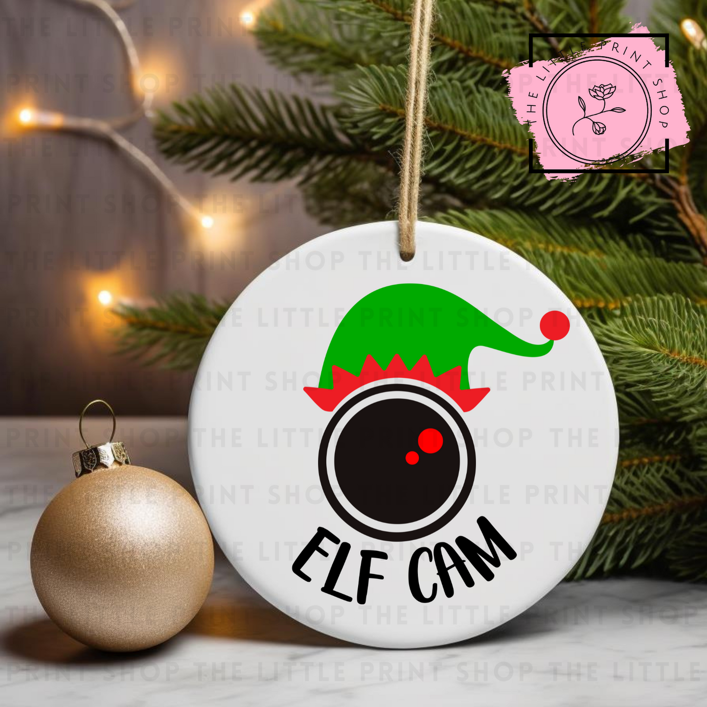Elf Cam - UV DTF Bauble Decal