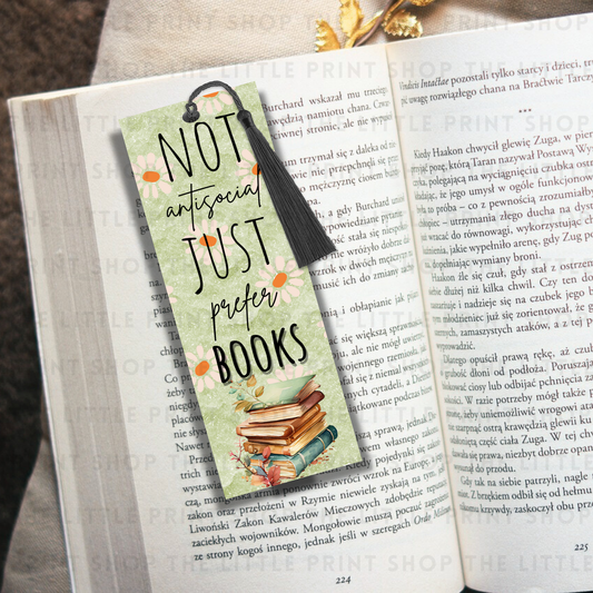 Prefer Books - UV DTF 14cm x 5cm Bookmark Decal
