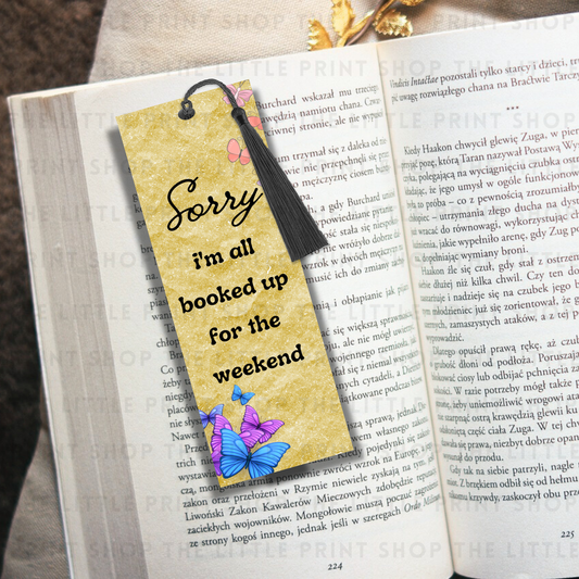 Sorry - UV DTF 14cm x 5cm Bookmark Decal