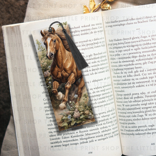 Horse - UV DTF 14cm x 5cm Bookmark Decal