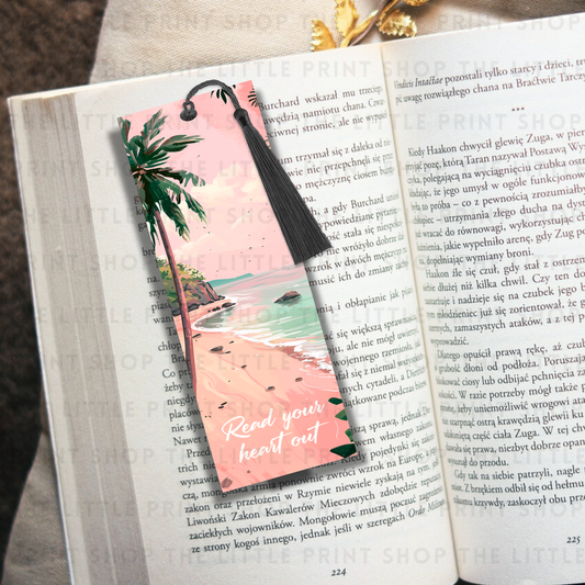 Read Your Heart Out - UV DTF 14cm x 5cm Bookmark Decal