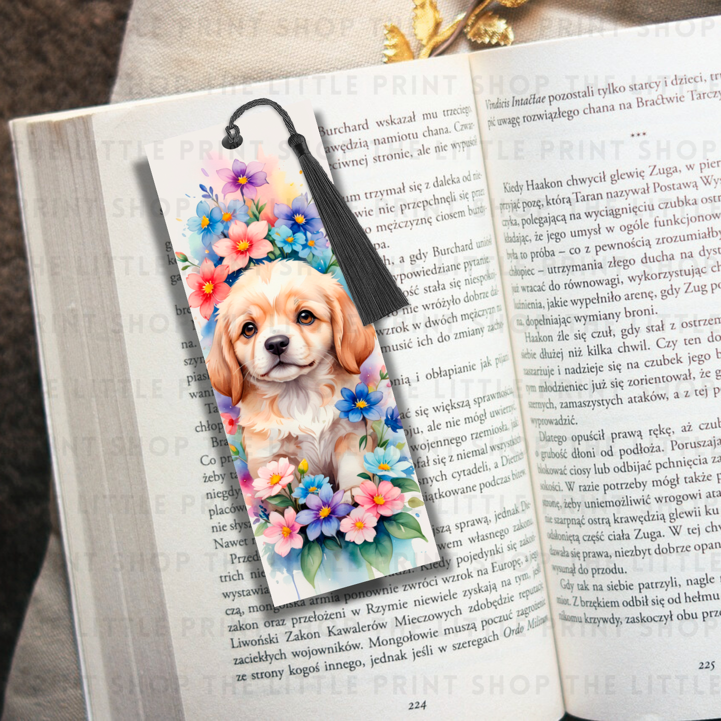 Puppy - UV DTF 14cm x 5cm Bookmark Decal