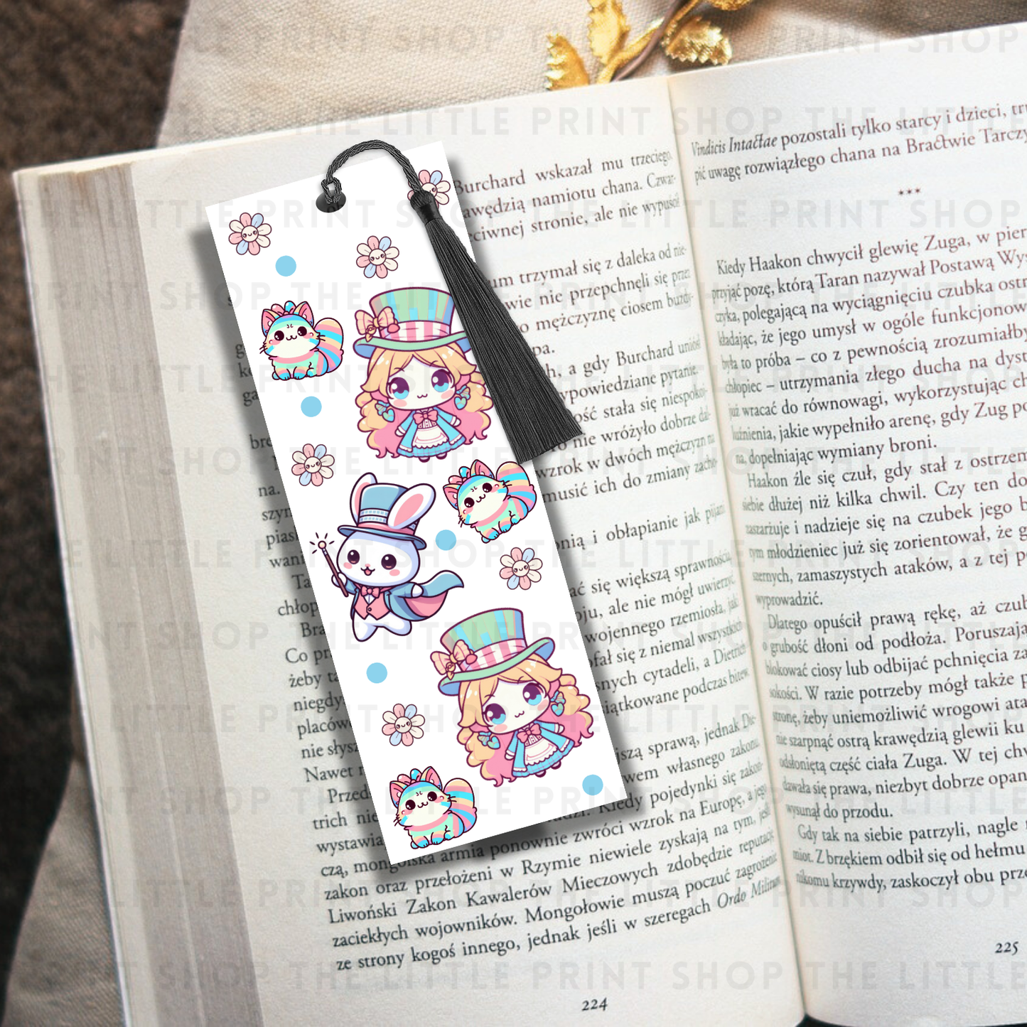 Alice - UV DTF 14cm x 5cm Bookmark Decal
