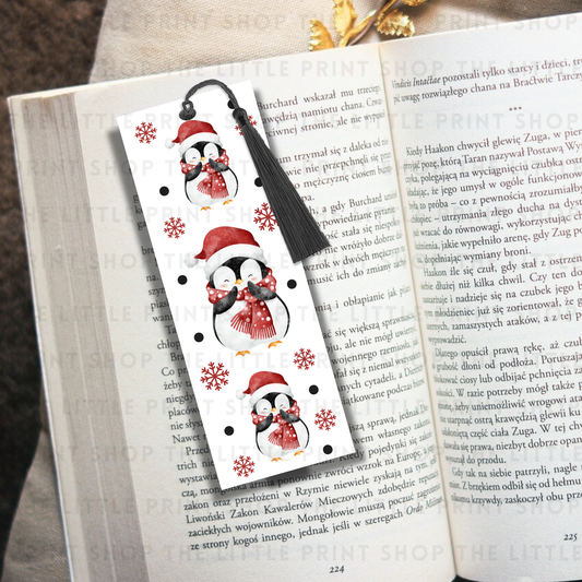 Penguins - UV DTF 14cm x 5cm Bookmark Decal