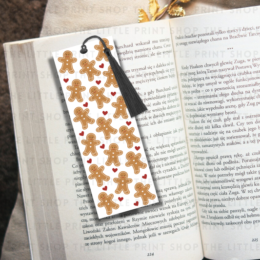 Gingerbread - UV DTF 14cm x 5cm Bookmark Decal