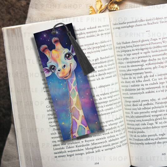 Giraffe - UV DTF 14cm x 5cm Bookmark Decal