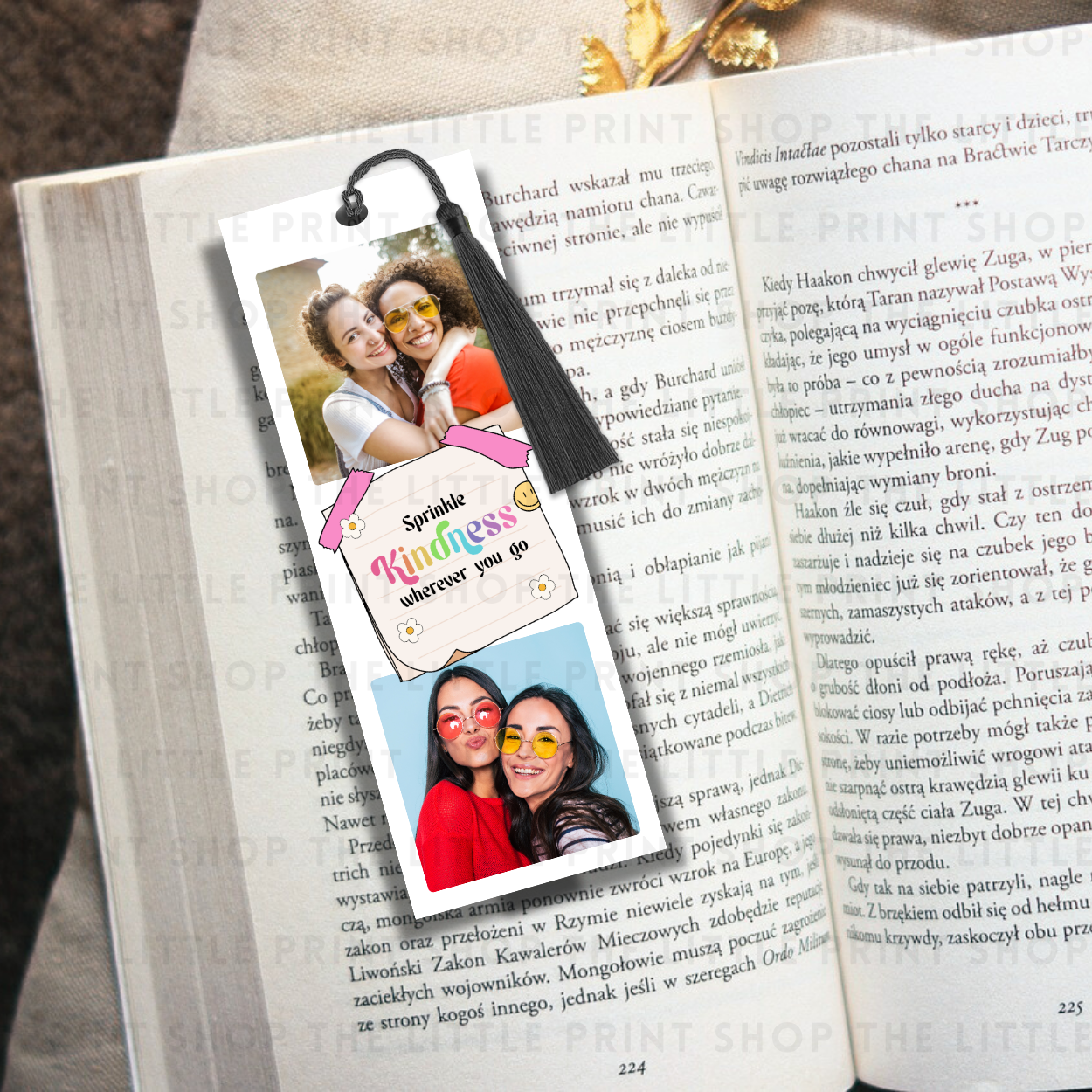 Kindness Photo Collage - UV DTF 14cm x 5cm Bookmark Decal
