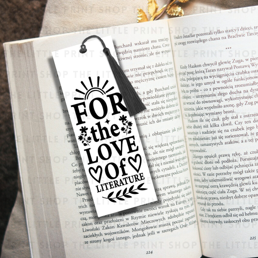 For The Love - UV DTF 14cm x 5cm Bookmark Decal