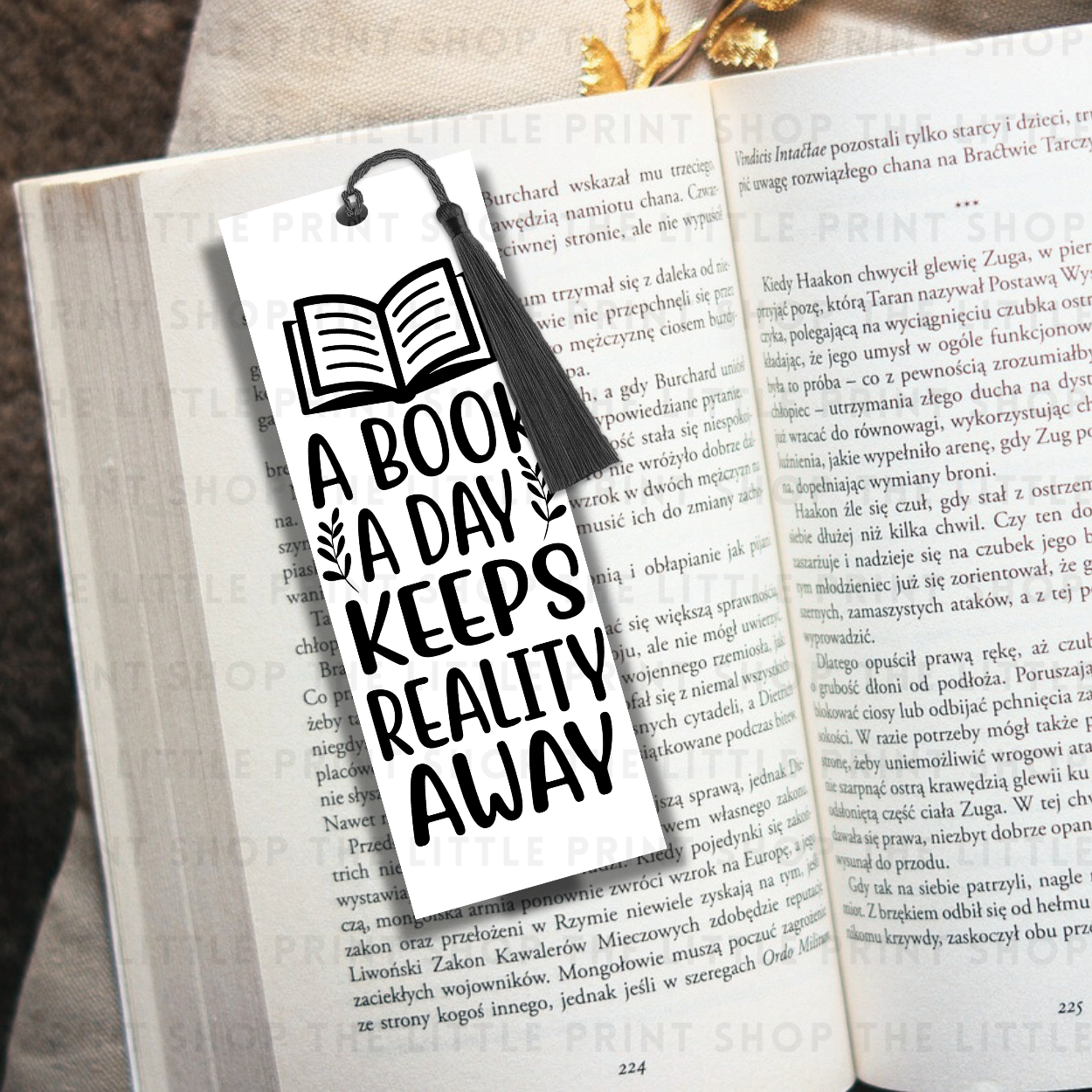 Book A Day - UV DTF 14cm x 5cm Bookmark Decal
