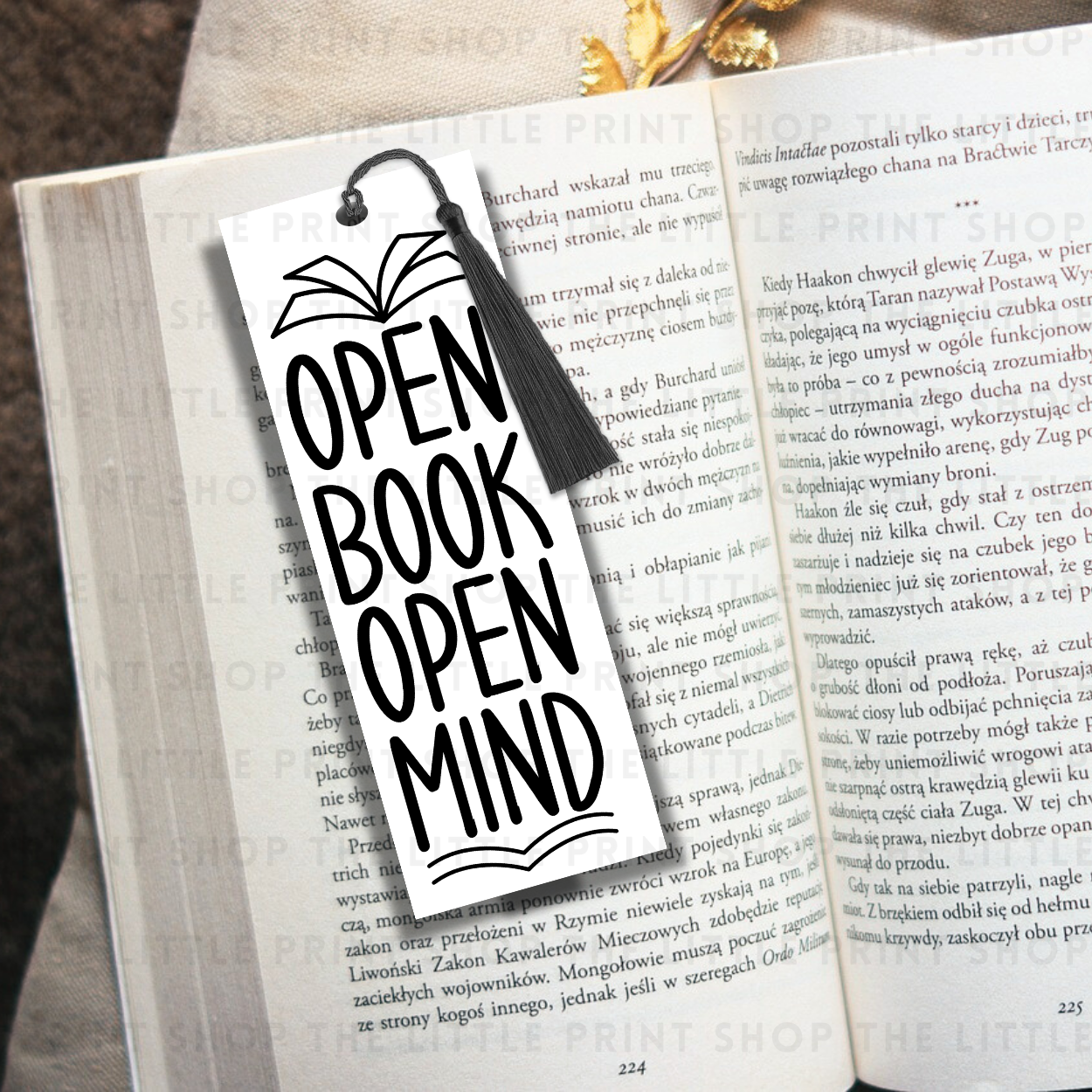 Open Book - UV DTF 14cm x 5cm Bookmark Decal