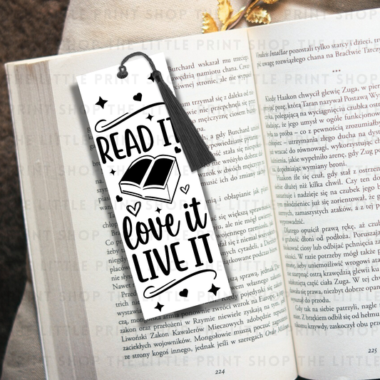 Read It - UV DTF 14cm x 5cm Bookmark Decal