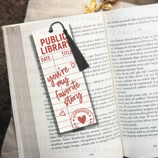 Public Library - UV DTF 14cm x 5cm Bookmark Decal