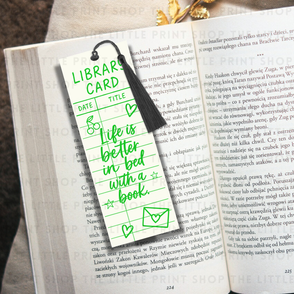 Public Library - UV DTF 14cm x 5cm Bookmark Decal