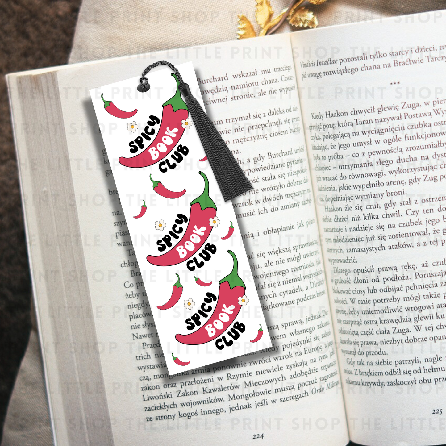Spicy Book Club - UV DTF 14cm x 5cm Bookmark Decal