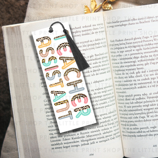 Teacher Assistant - UV DTF 14cm x 5cm Bookmark Decal