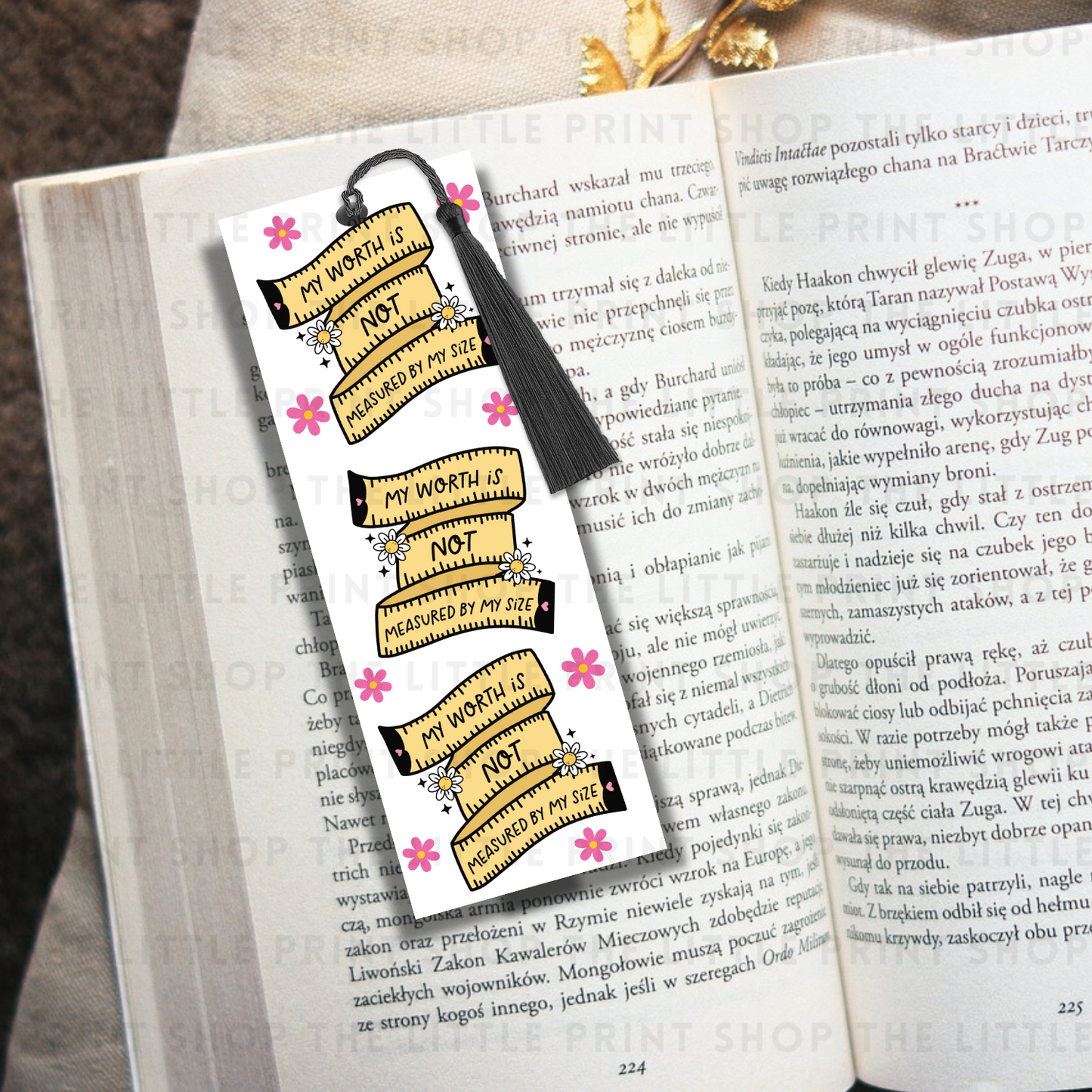 Measure - UV DTF 14cm x 5cm Bookmark Decal