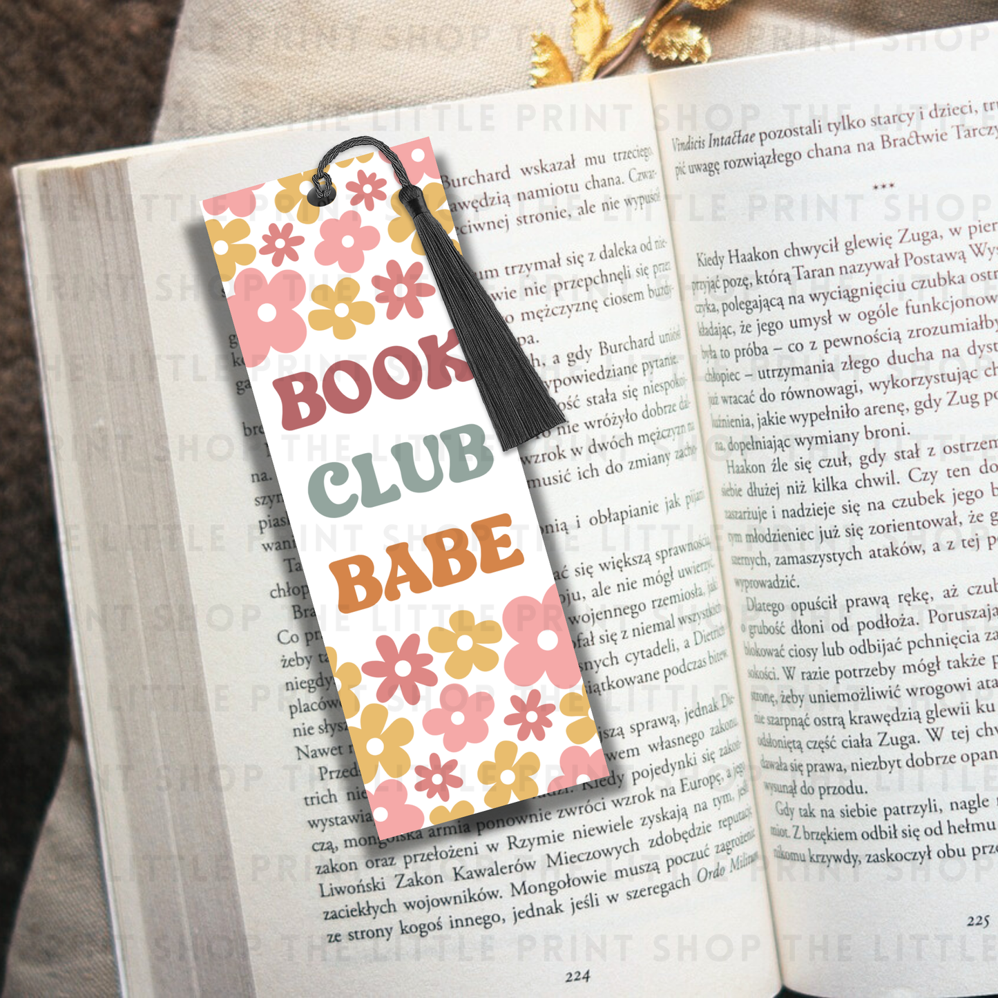 Book Club Babe - UV DTF 14cm x 5cm Bookmark Decal