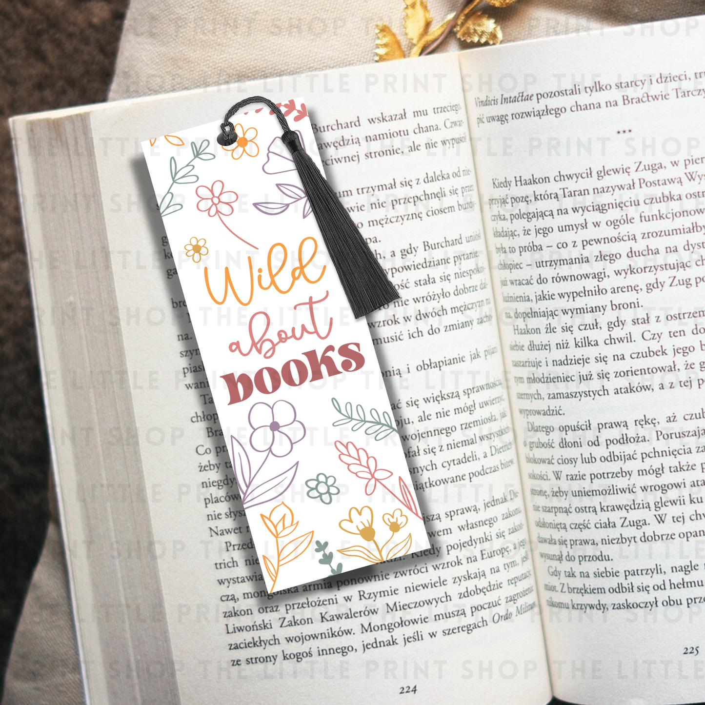 Wild About Books - UV DTF 14cm x 5cm Bookmark Decal
