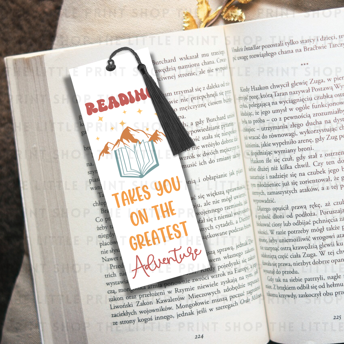 Greatest Adventure - UV DTF 14cm x 5cm Bookmark Decal