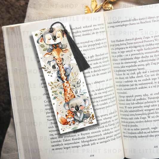 Giraffe Tower - UV DTF 14cm x 5cm Bookmark Decal