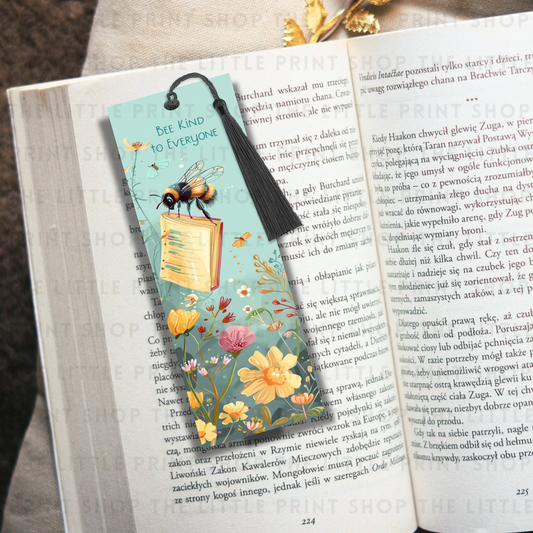 Bee Kind To Everyone - UV DTF 14cm x 5cm Bookmark Decal
