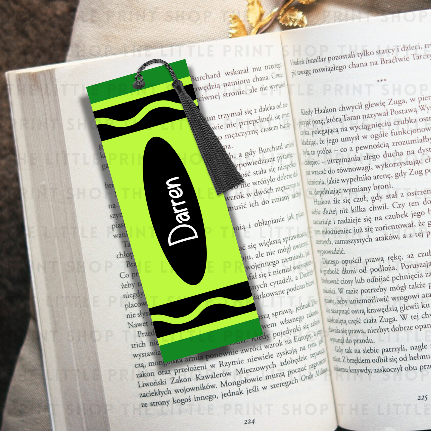 Crayon - UV DTF 14cm x 5cm Bookmark Decal